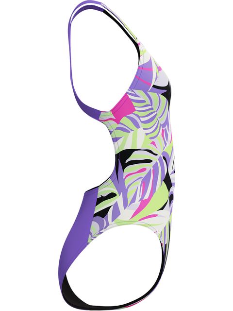 Speedo Printed Powerback One Piece - Fronds/Indigo Glow
