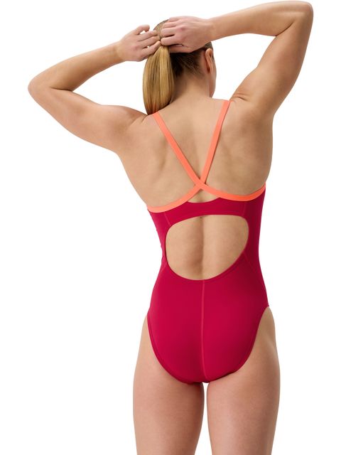 Speedo Solid Flyback 2.0 One Piece - Red