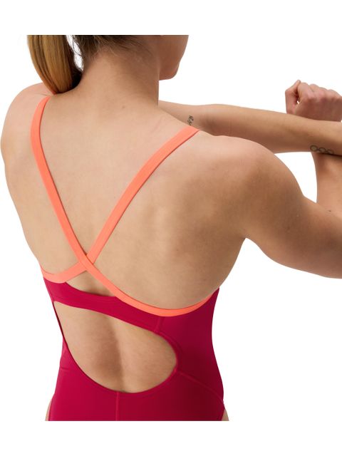 Speedo Solid Flyback 2.0 One Piece - Red