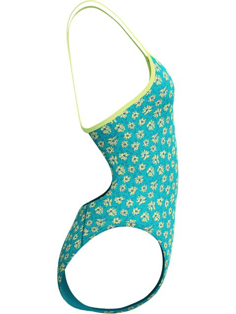 Speedo Printed Turnback One Piece - Bloom Burst/Turquoise Gem