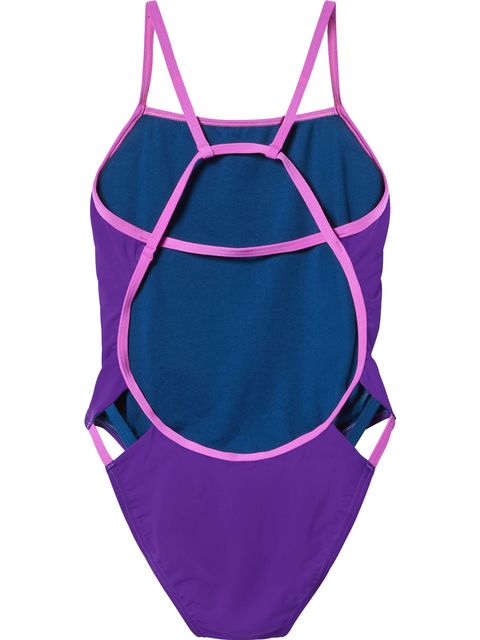 Speedo Solid Tri Back One Piece - Grape Soda