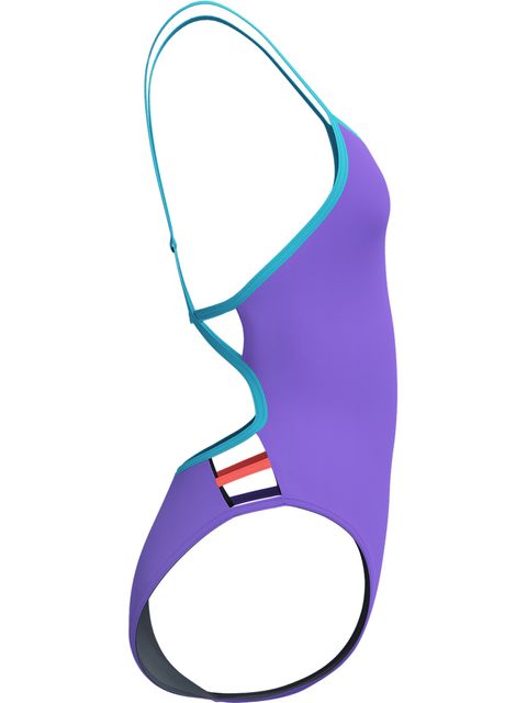 Speedo Solid Tri Back One Piece - Indigo Glow/Picton Blue