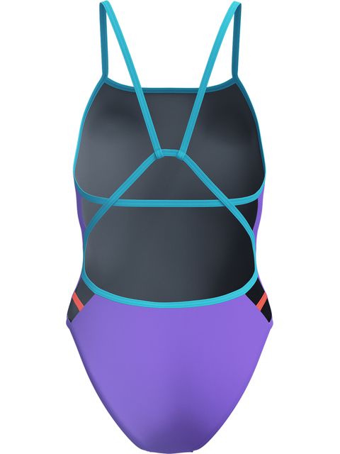Speedo Solid Tri Back One Piece - Indigo Glow/Picton Blue