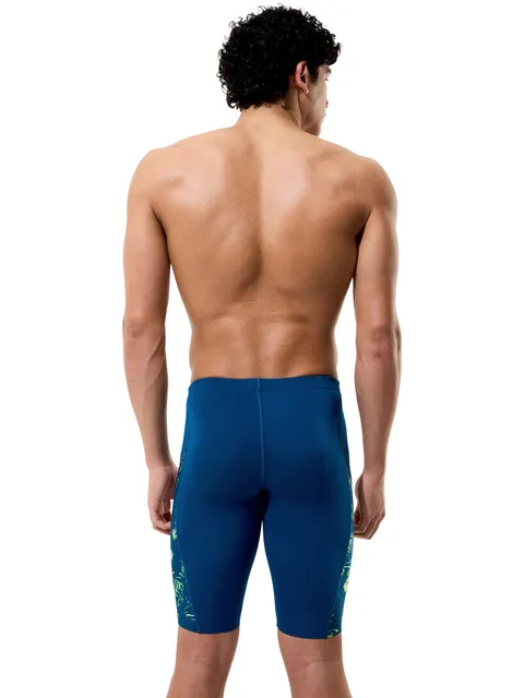 Speedo Spliced Printed Jammers - Mirage Time/Denim Teal