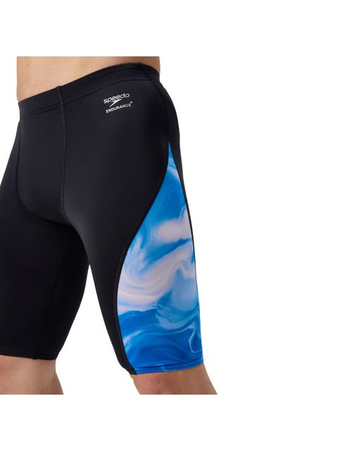 Speedo Print Spliced Jammers - Ocean Wash/Black