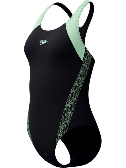 Speedo Hyperboom Splice Racerback One Piece - Alfalfa Green