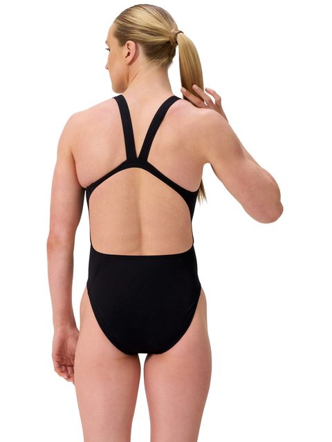 Speedo Solid Leaderback One Piece - Team Black