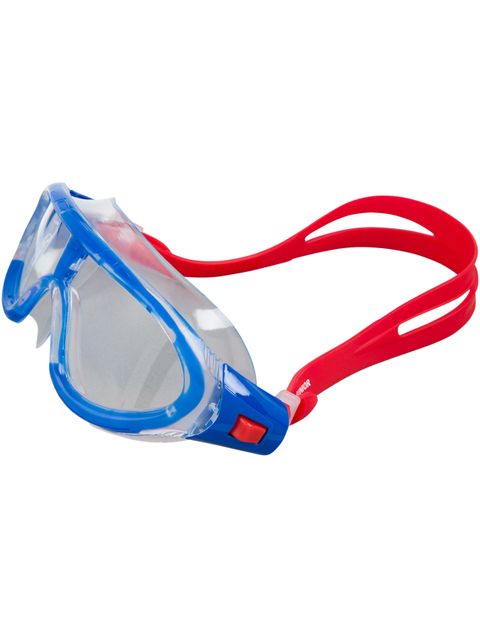 Speedo Junior Biofuse Rift Swim Mask - Clear/Red/Blue