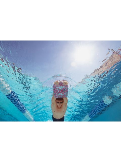 Speedo EVA Kickboard - Mash Up Lava Red, Chilli Blue & Grey