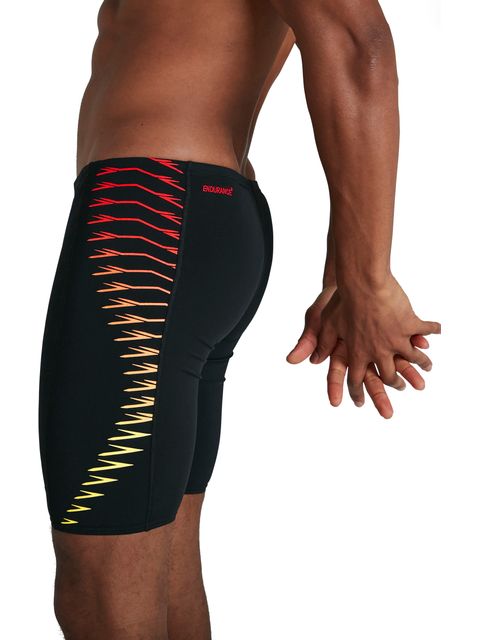 Speedo Tech Panel Jammers - Black/Lazer Lemon/Dragonfire Orange