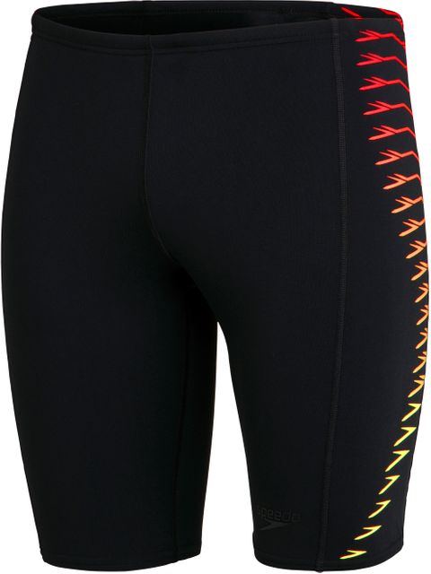 Speedo Tech Panel Jammers - Black/Lazer Lemon/Dragonfire Orange