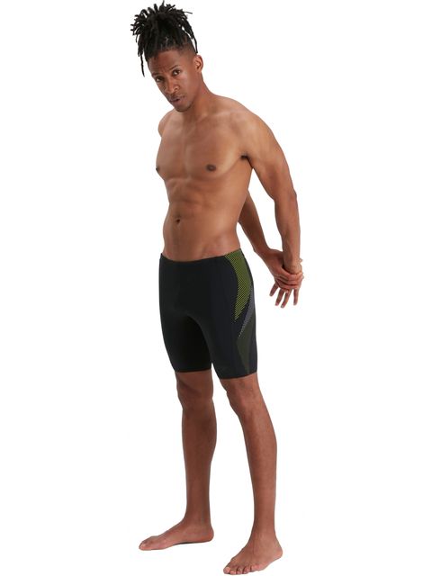 Speedo Tech Panel Jammers - Atomic Lime/USA Charcoal