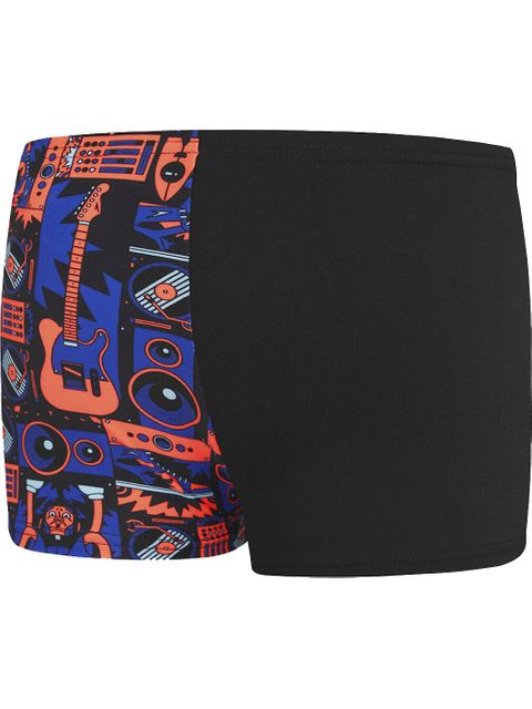 Speedo Allover Panel Aquashorts - True Navy/Blue Flame/Volcanic Orange/Mercurial Blue