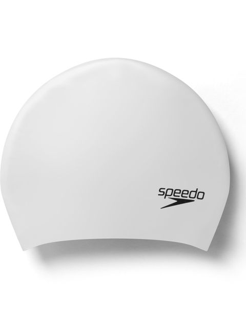 Speedo Long Hair Swim Cap - Grey Metallic