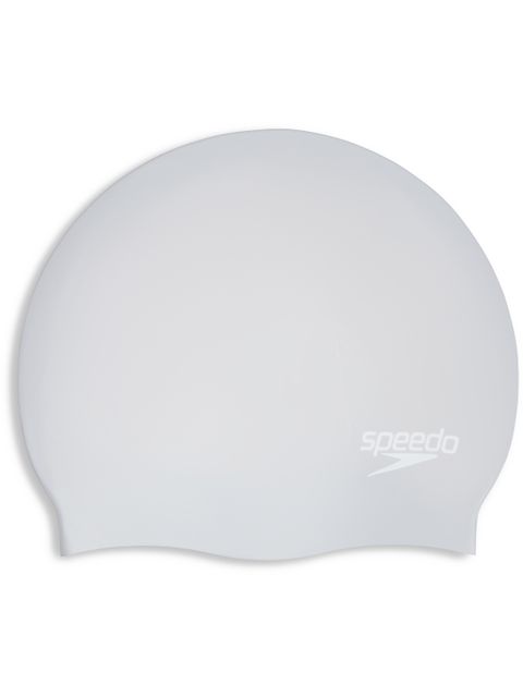 Speedo Long Hair Swim Cap - Silver