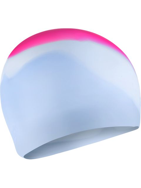 Speedo Multi Colour Swim Cap - Wineberry/White