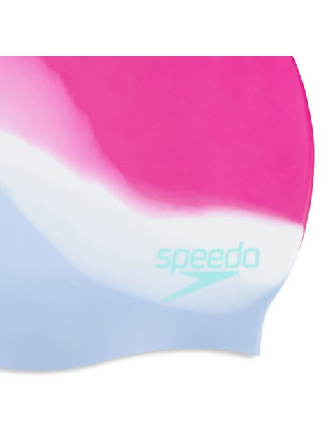 Speedo Multi Colour Swim Cap - Wineberry/White