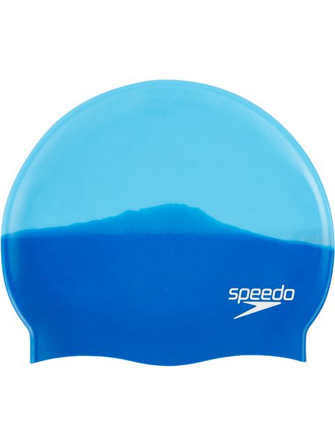 Speedo Multi Colour Swim Cap - Neon Blue/Japan Blue
