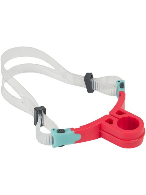 Speedo Centre Snorkel - Mash Up Lava Red, Chilli Blue & Grey
