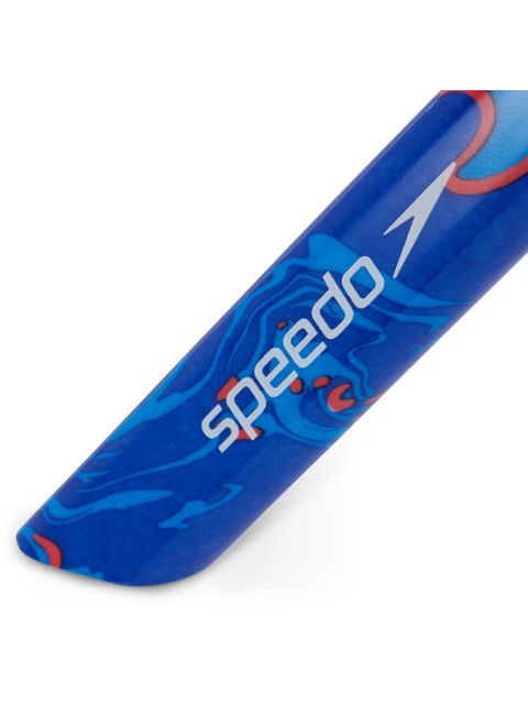 Speedo Centre Snorkel - Blue Flame/Fluro Tangerine