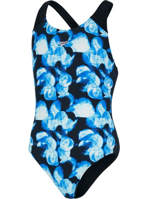 Speedo Allover Splashback One Piece - Bondi Blue