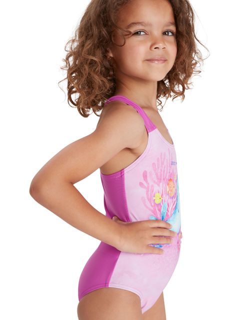 Speedo One Piece - Pink Splash/Spearmint