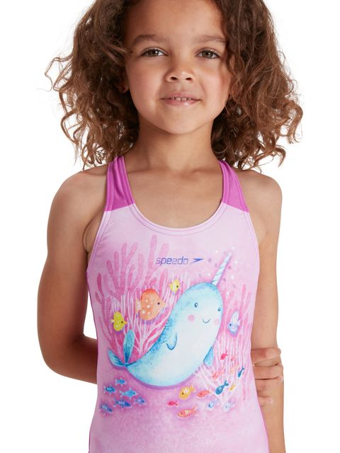 Speedo One Piece - Pink Splash/Spearmint