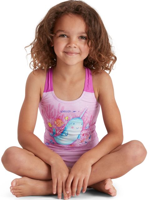 Speedo One Piece - Pink Splash/Spearmint