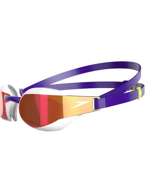 Speedo Fastskin Elite Mirrored Goggles - Violet & White