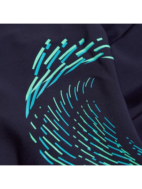 Speedo Muscleback One Piece - Navy/Green/Arctic