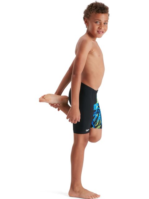 Speedo V-Cut Jammers - Black/Blue Flame