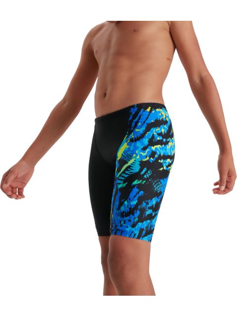Speedo V-Cut Jammers - Black/Blue Flame