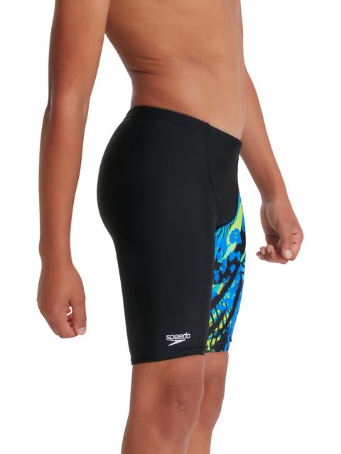 Speedo V-Cut Jammers - Black/Blue Flame