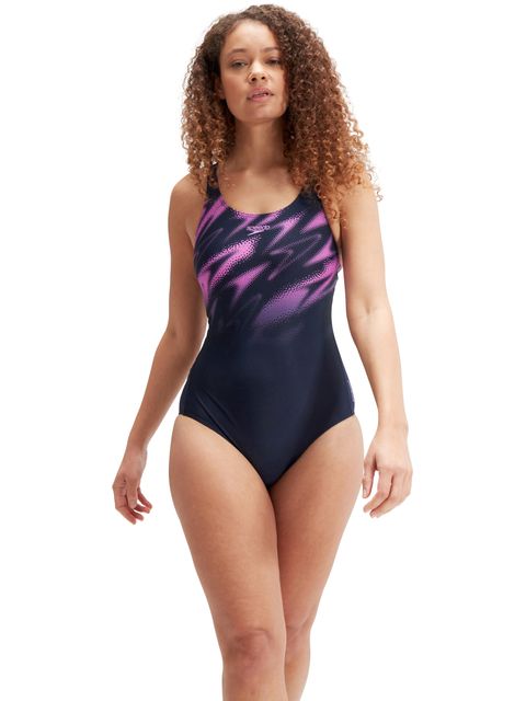 Speedo Muscleback One Piece - Hyperboom/Navy/Orchid