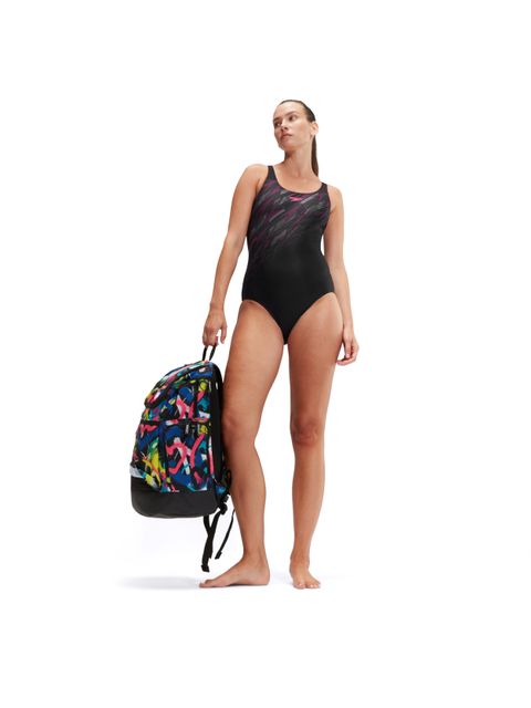 Speedo Muscleback One Piece - Hyperboom/Black/Cobalt/Blue