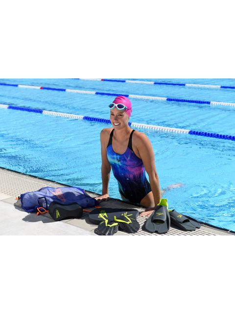 Speedo Biofuse Training Fins - Oxide Grey & Lime Punch