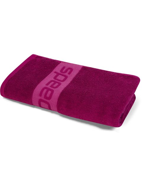 Speedo Border Towel - Berry Cool/Twilight Mauve