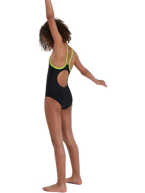 Speedo Thinstrap Muscleback One Piece - Boom Logo Atomic Lime