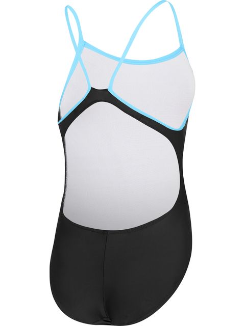 Speedo Boom Logo Thinstrap One Piece - Turquoise/Zest