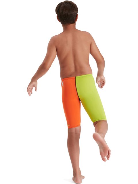 Speedo Fastskin Junior Endurance+ High Waisted Jammers - Black/Salso/Atomic Lime