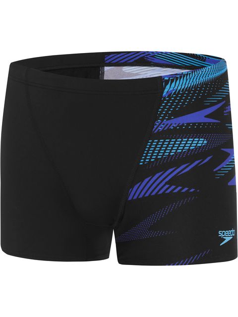 Speedo V-Cut Aquashort - Hyperboom Black/Cobalt Pop