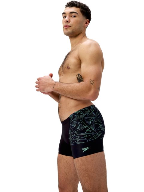 Speedo Hyperboom Aquashort - Black/Alfalfa Green