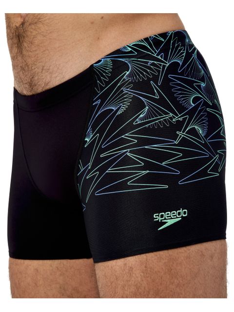 Speedo Hyperboom Aquashort - Black/Alfalfa Green