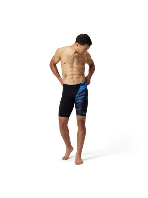 Speedo V-Cut Jammers - Hyperboom Black/Cobalt Pop
