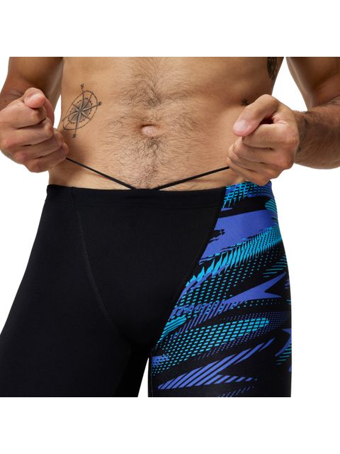 Speedo V-Cut Jammers - Hyperboom Black/Cobalt Pop