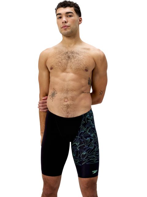Speedo Hyperboom Jammers - Black/Alfalfa Green