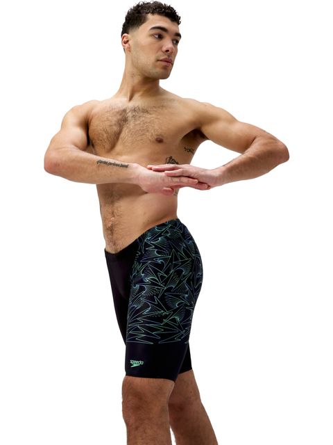 Speedo Hyperboom Jammers - Black/Alfalfa Green