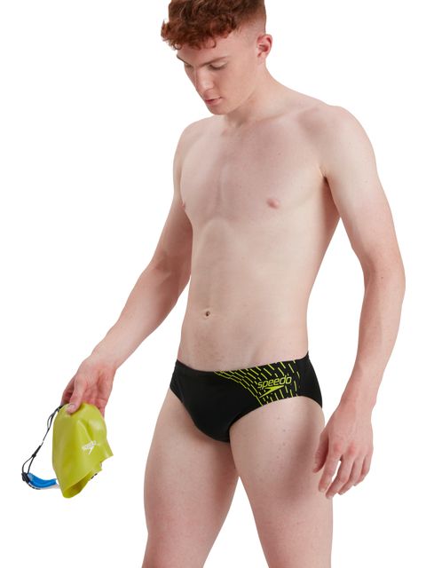 Speedo 7cm Briefs - Medley Logo Atomic Lime