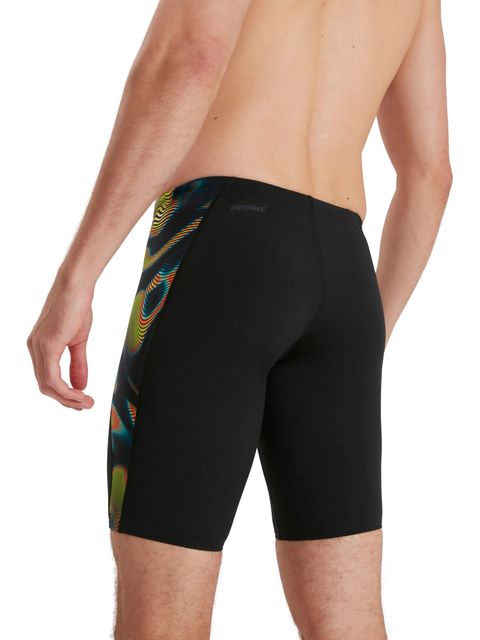 Speedo V-Cut Jammers - Allover Atomic Lime/Salso/Adriatic