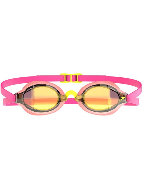 Speedo Fastskin Speedsocket 2 Goggles - Gold Mirror/Neon Melon/Vermillion